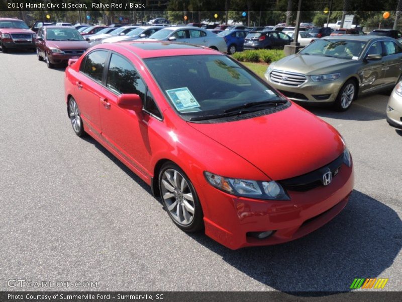Rallye Red / Black 2010 Honda Civic Si Sedan