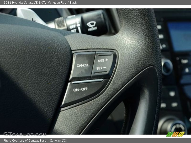 Venetian Red / Black 2011 Hyundai Sonata SE 2.0T