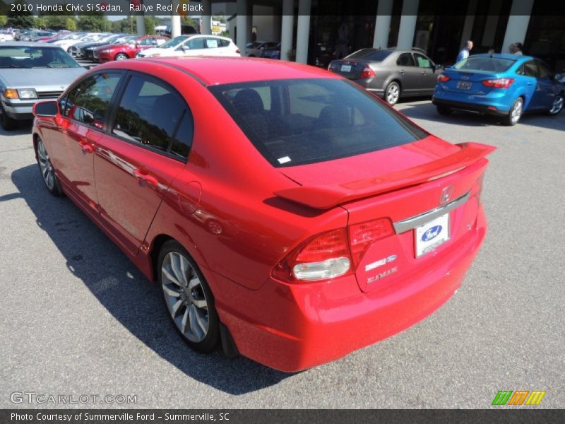 Rallye Red / Black 2010 Honda Civic Si Sedan
