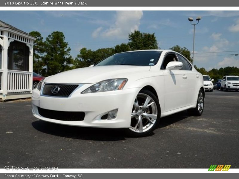 Starfire White Pearl / Black 2010 Lexus IS 250