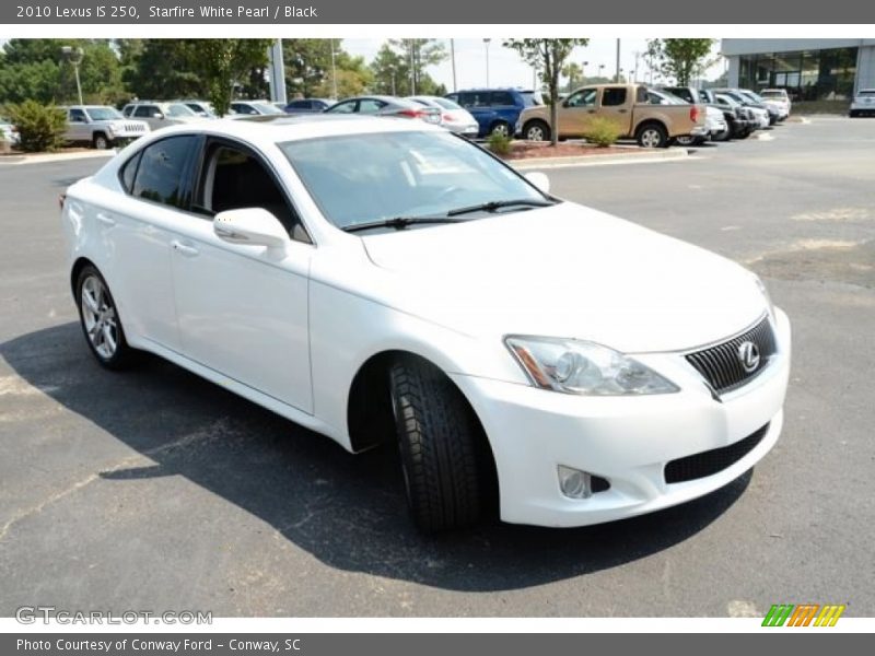 Starfire White Pearl / Black 2010 Lexus IS 250