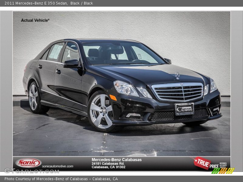 Black / Black 2011 Mercedes-Benz E 350 Sedan
