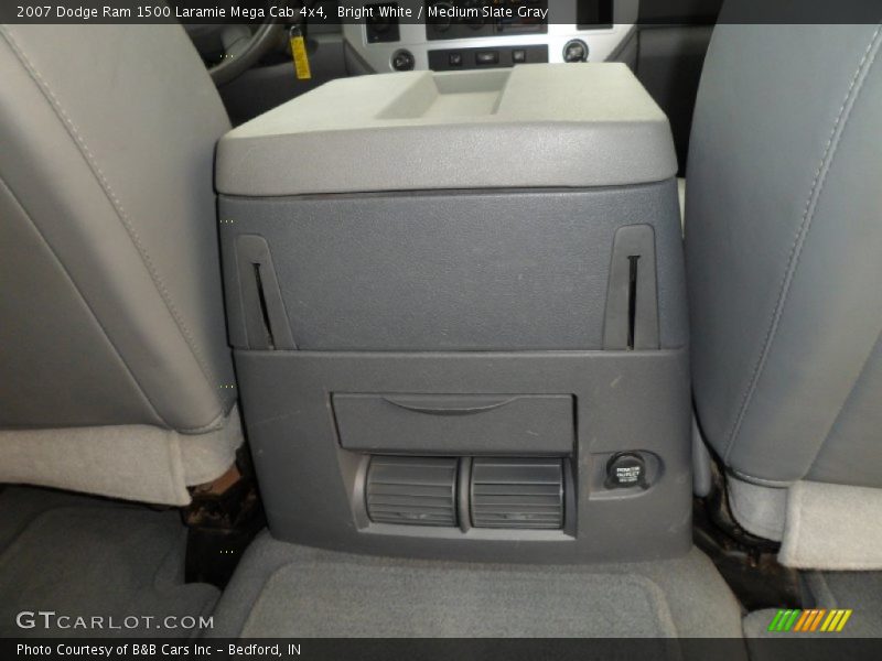 Bright White / Medium Slate Gray 2007 Dodge Ram 1500 Laramie Mega Cab 4x4