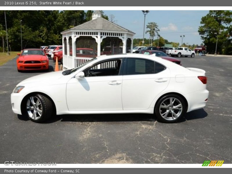 Starfire White Pearl / Black 2010 Lexus IS 250