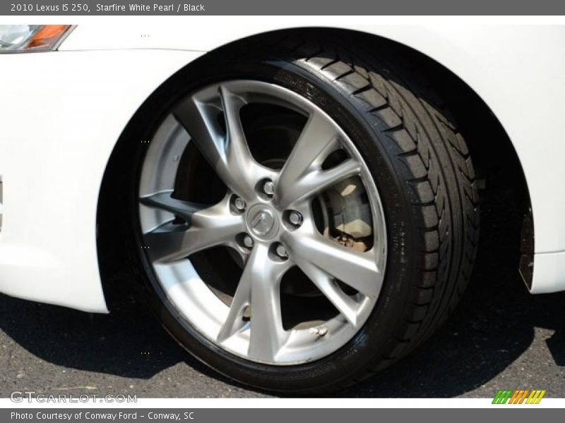 Starfire White Pearl / Black 2010 Lexus IS 250