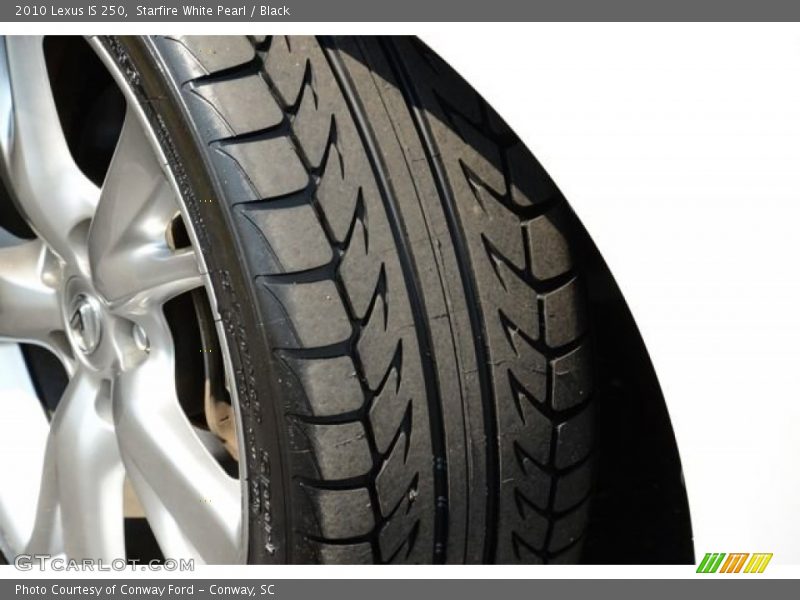 Starfire White Pearl / Black 2010 Lexus IS 250