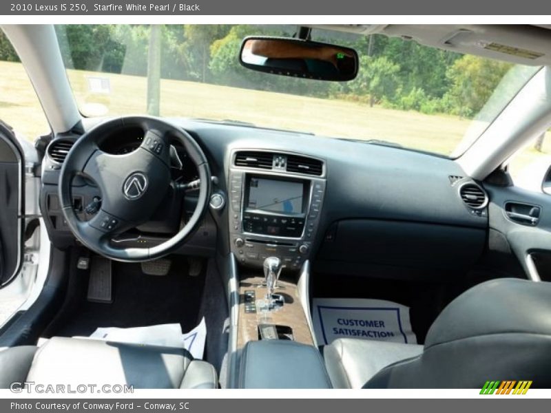 Starfire White Pearl / Black 2010 Lexus IS 250