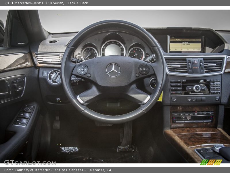 Black / Black 2011 Mercedes-Benz E 350 Sedan