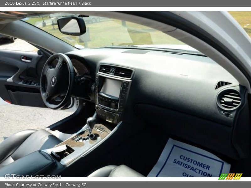 Starfire White Pearl / Black 2010 Lexus IS 250