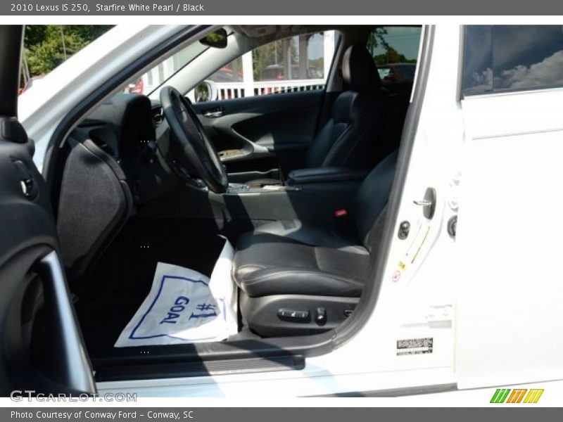 Starfire White Pearl / Black 2010 Lexus IS 250