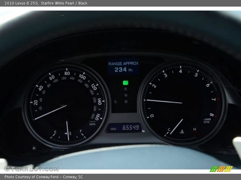 Starfire White Pearl / Black 2010 Lexus IS 250