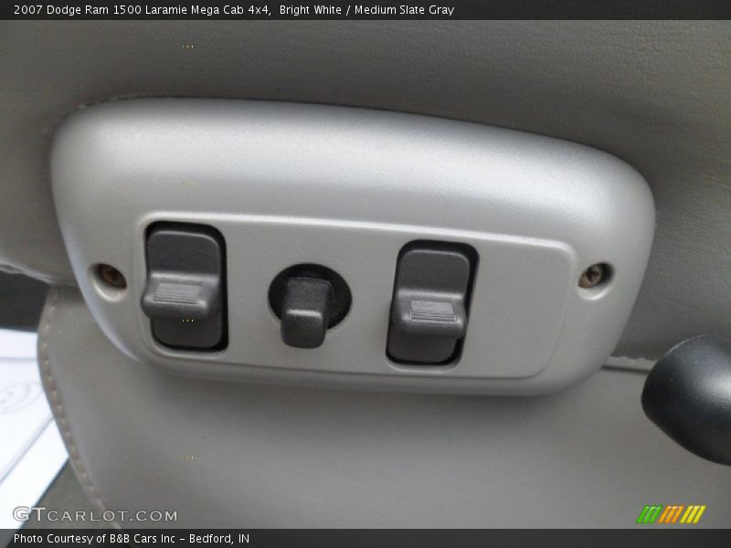 Bright White / Medium Slate Gray 2007 Dodge Ram 1500 Laramie Mega Cab 4x4