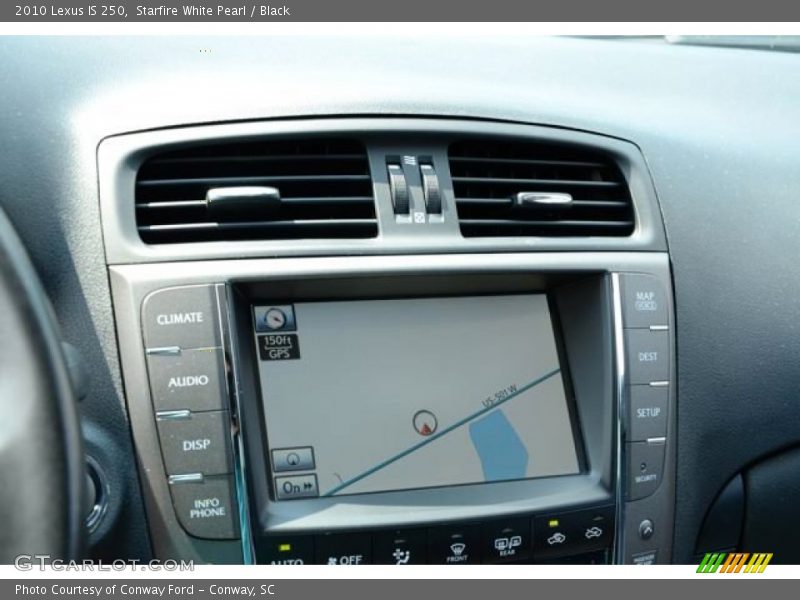 Starfire White Pearl / Black 2010 Lexus IS 250