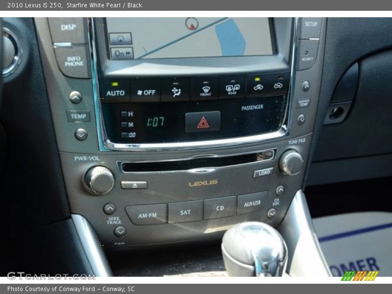 Starfire White Pearl / Black 2010 Lexus IS 250