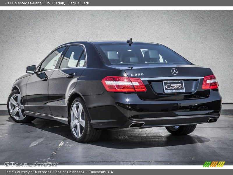 Black / Black 2011 Mercedes-Benz E 350 Sedan