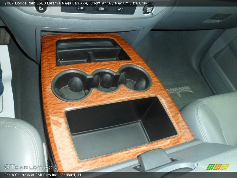 Bright White / Medium Slate Gray 2007 Dodge Ram 1500 Laramie Mega Cab 4x4
