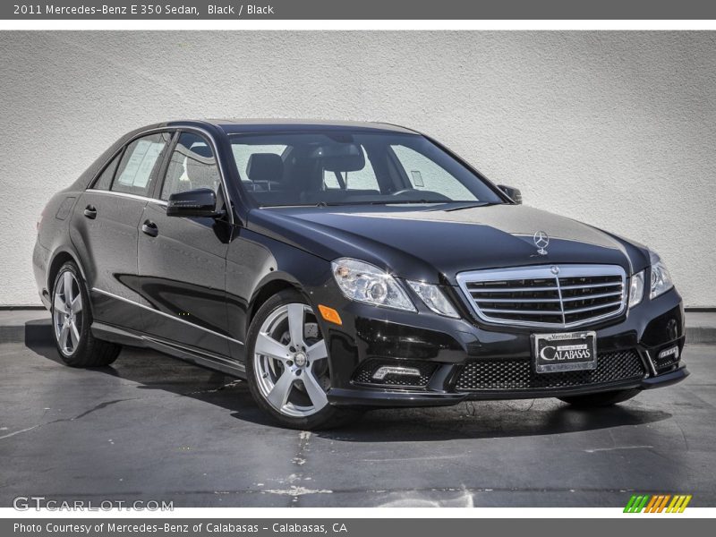 Black / Black 2011 Mercedes-Benz E 350 Sedan