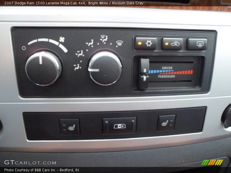 Bright White / Medium Slate Gray 2007 Dodge Ram 1500 Laramie Mega Cab 4x4