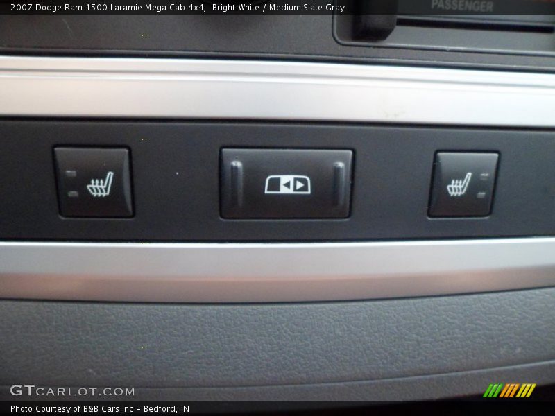 Bright White / Medium Slate Gray 2007 Dodge Ram 1500 Laramie Mega Cab 4x4