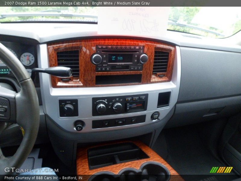 Bright White / Medium Slate Gray 2007 Dodge Ram 1500 Laramie Mega Cab 4x4