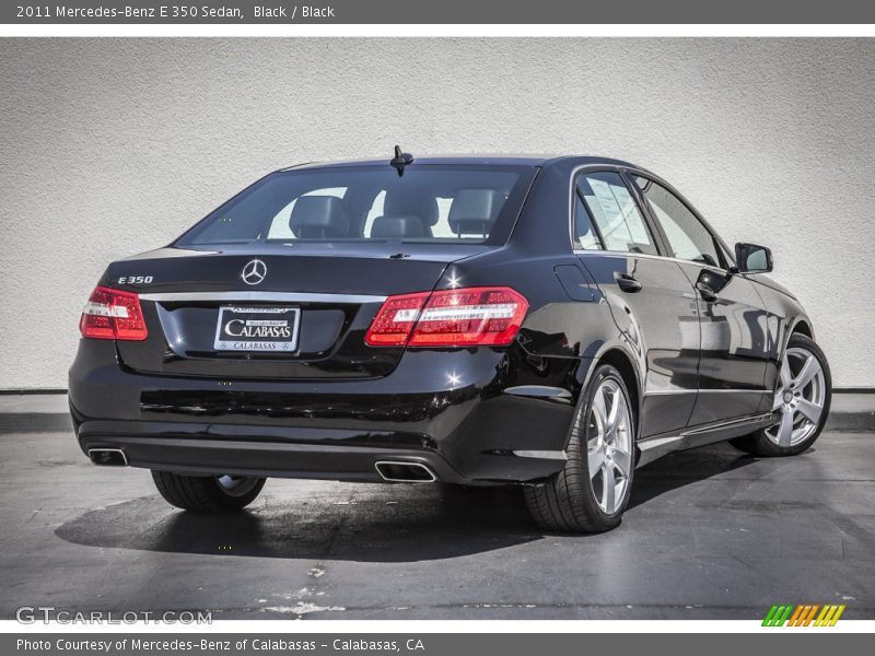 Black / Black 2011 Mercedes-Benz E 350 Sedan