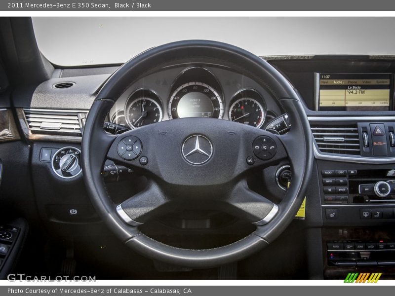 Black / Black 2011 Mercedes-Benz E 350 Sedan