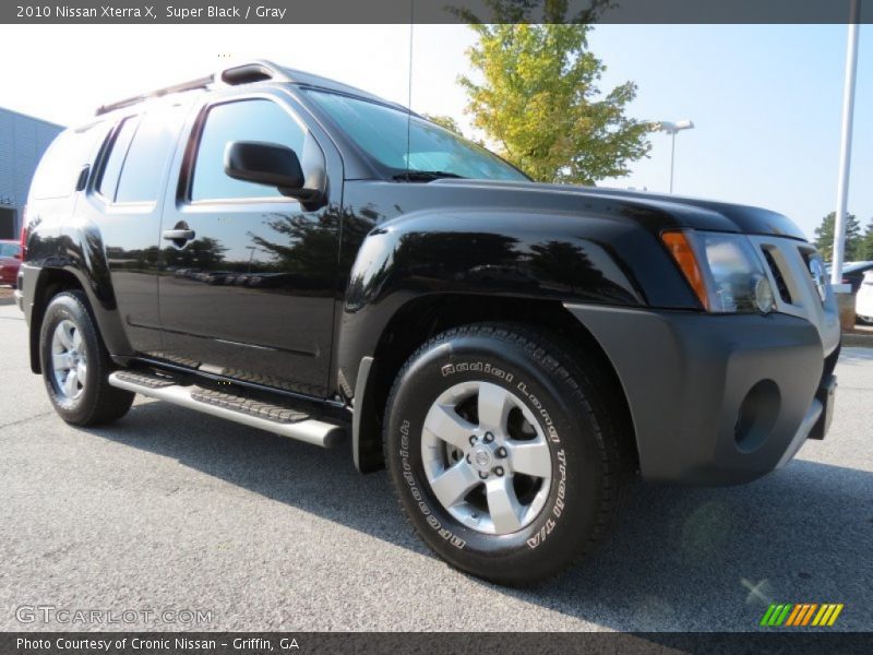 Super Black / Gray 2010 Nissan Xterra X