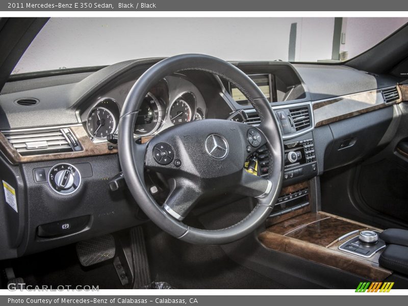 Black / Black 2011 Mercedes-Benz E 350 Sedan