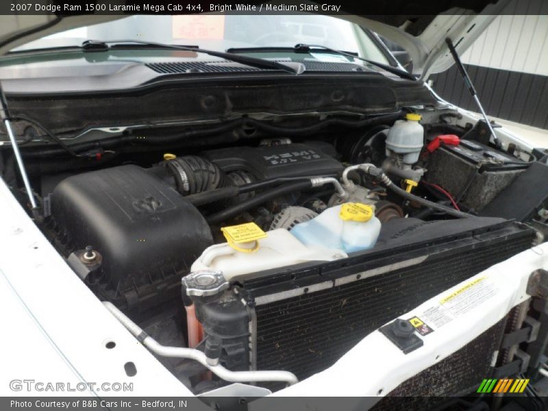 Bright White / Medium Slate Gray 2007 Dodge Ram 1500 Laramie Mega Cab 4x4