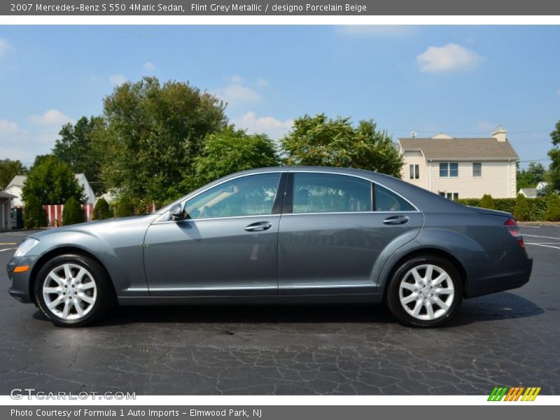 Flint Grey Metallic / designo Porcelain Beige 2007 Mercedes-Benz S 550 4Matic Sedan