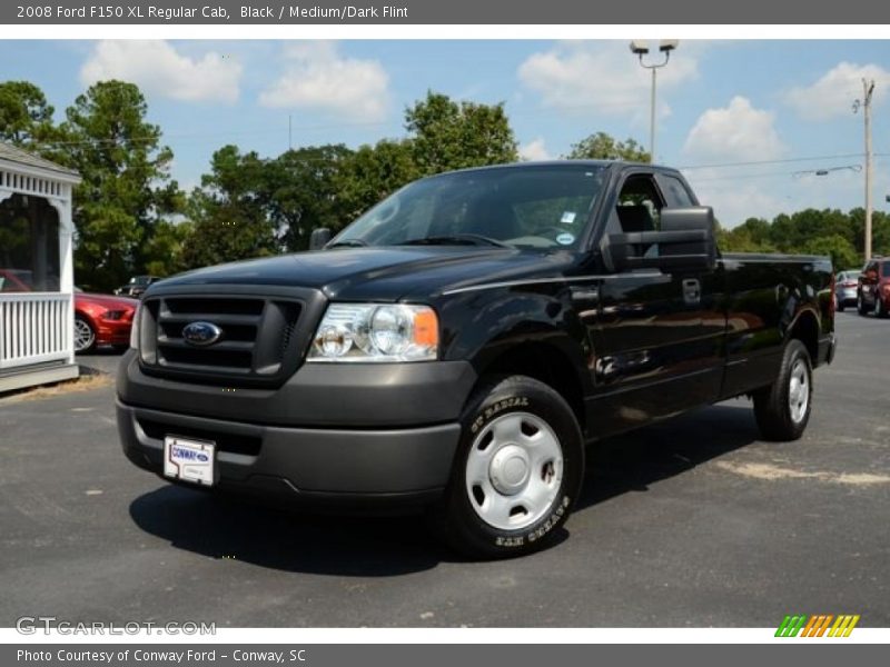 Black / Medium/Dark Flint 2008 Ford F150 XL Regular Cab