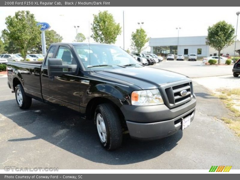 Black / Medium/Dark Flint 2008 Ford F150 XL Regular Cab