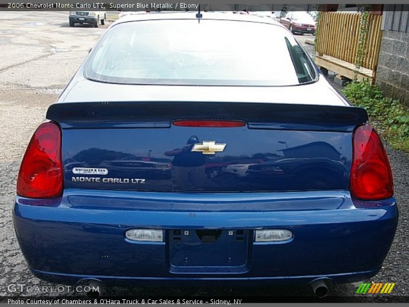 Superior Blue Metallic / Ebony 2006 Chevrolet Monte Carlo LTZ