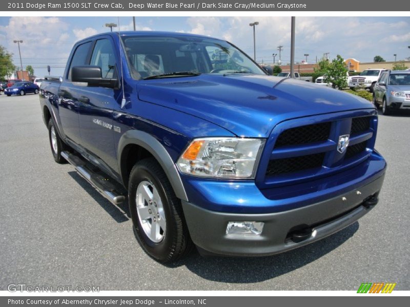 Deep Water Blue Pearl / Dark Slate Gray/Medium Graystone 2011 Dodge Ram 1500 SLT Crew Cab