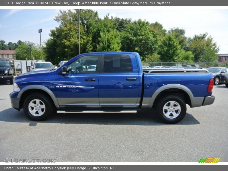 Deep Water Blue Pearl / Dark Slate Gray/Medium Graystone 2011 Dodge Ram 1500 SLT Crew Cab
