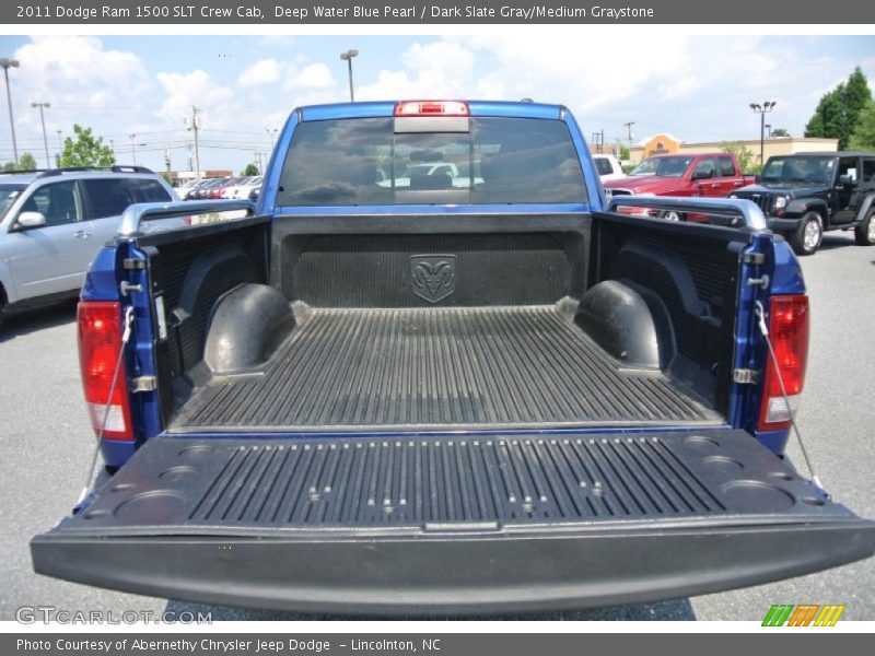 Deep Water Blue Pearl / Dark Slate Gray/Medium Graystone 2011 Dodge Ram 1500 SLT Crew Cab