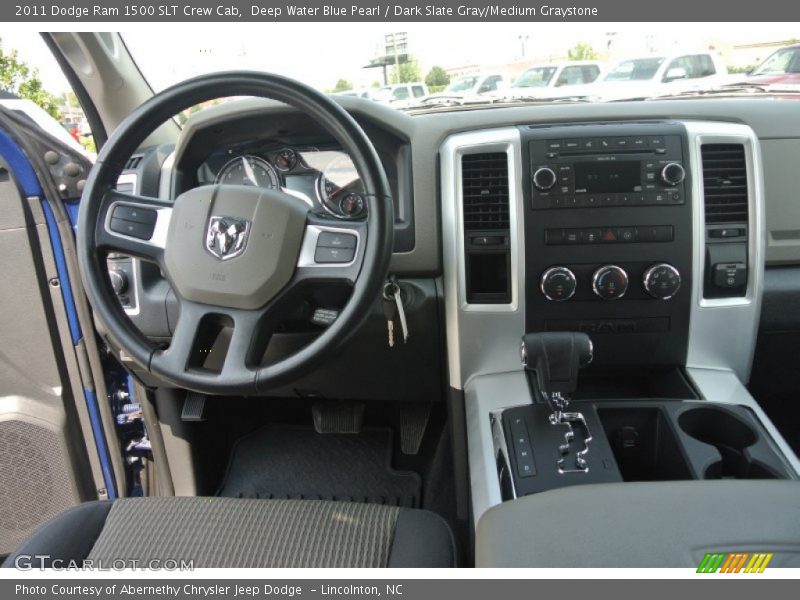 Deep Water Blue Pearl / Dark Slate Gray/Medium Graystone 2011 Dodge Ram 1500 SLT Crew Cab