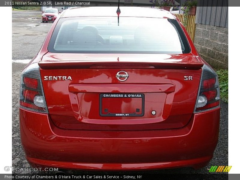 Lava Red / Charcoal 2011 Nissan Sentra 2.0 SR