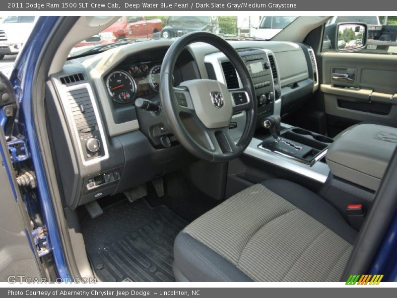 Deep Water Blue Pearl / Dark Slate Gray/Medium Graystone 2011 Dodge Ram 1500 SLT Crew Cab