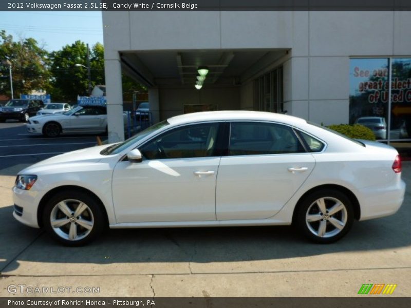 Candy White / Cornsilk Beige 2012 Volkswagen Passat 2.5L SE