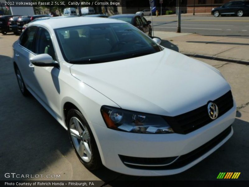 Candy White / Cornsilk Beige 2012 Volkswagen Passat 2.5L SE