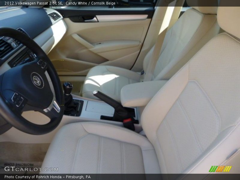 Candy White / Cornsilk Beige 2012 Volkswagen Passat 2.5L SE