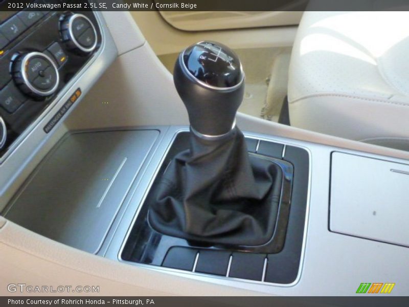 Candy White / Cornsilk Beige 2012 Volkswagen Passat 2.5L SE