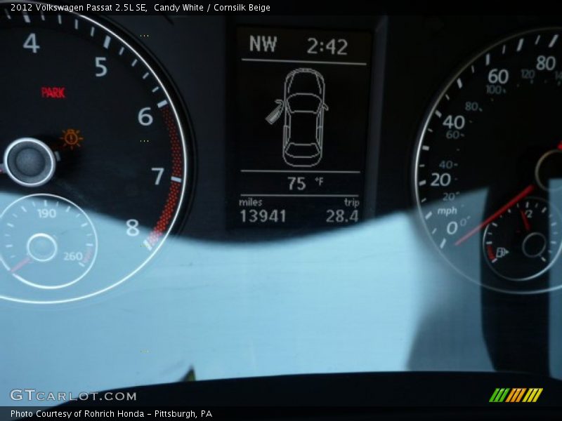 Candy White / Cornsilk Beige 2012 Volkswagen Passat 2.5L SE