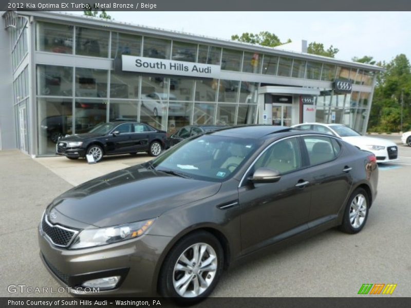 Metal Bronze / Beige 2012 Kia Optima EX Turbo