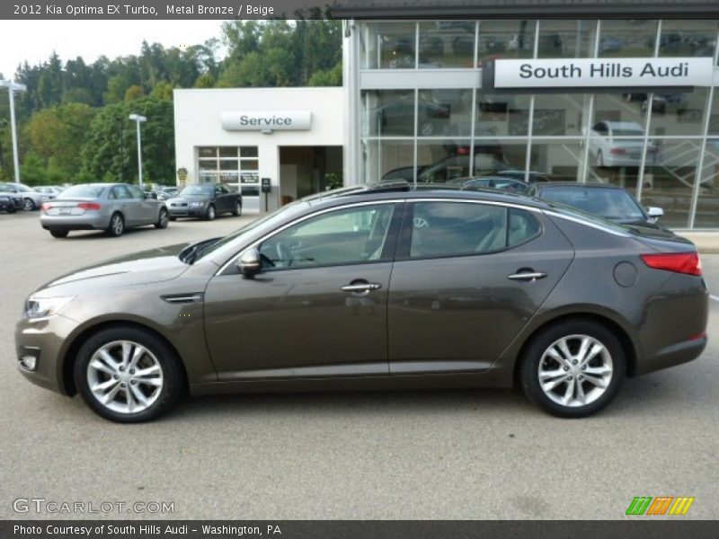 Metal Bronze / Beige 2012 Kia Optima EX Turbo