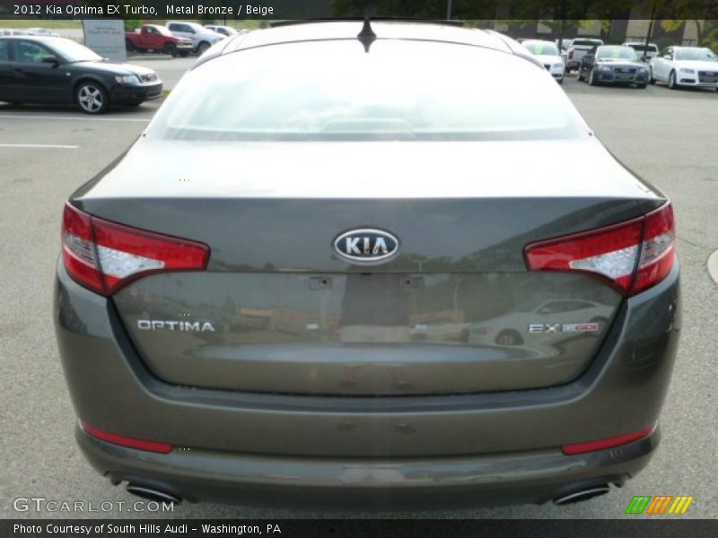 Metal Bronze / Beige 2012 Kia Optima EX Turbo