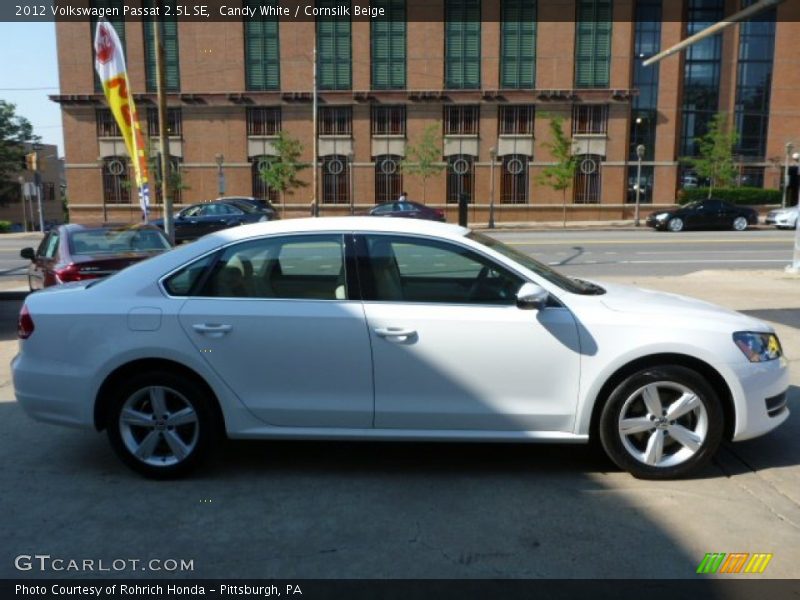 Candy White / Cornsilk Beige 2012 Volkswagen Passat 2.5L SE