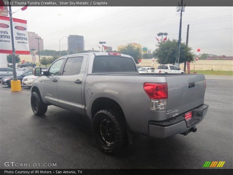 Silver Sky Metallic / Graphite 2012 Toyota Tundra CrewMax