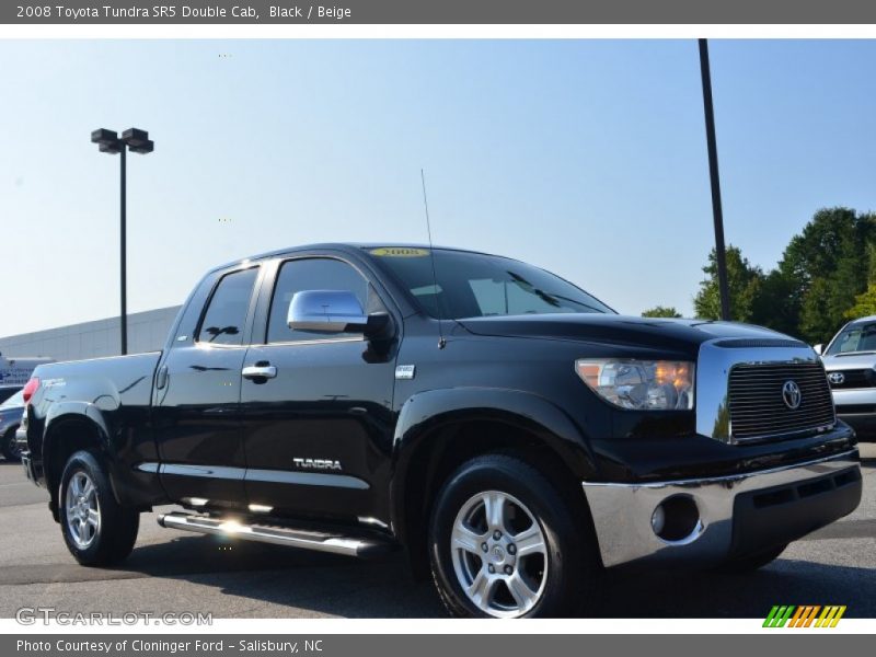 Black / Beige 2008 Toyota Tundra SR5 Double Cab